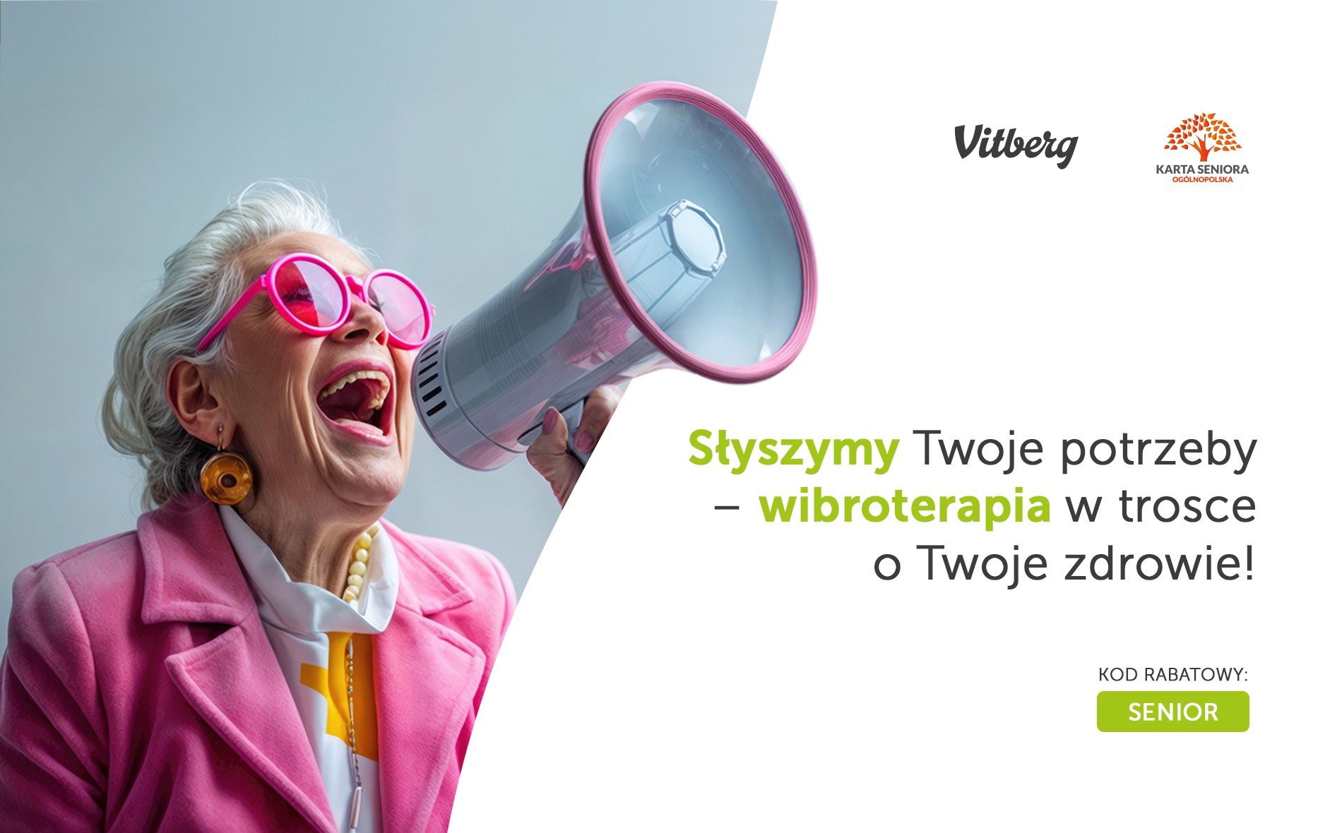 SENIORZE, ZADBAJ O SWOJE ZDROWIE Z WIBROTERAPIĄ VITBERG